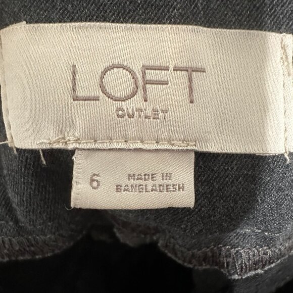 Loft Modern Skinny Ankle Charcoal Grey Pant - Picture 3 of 4